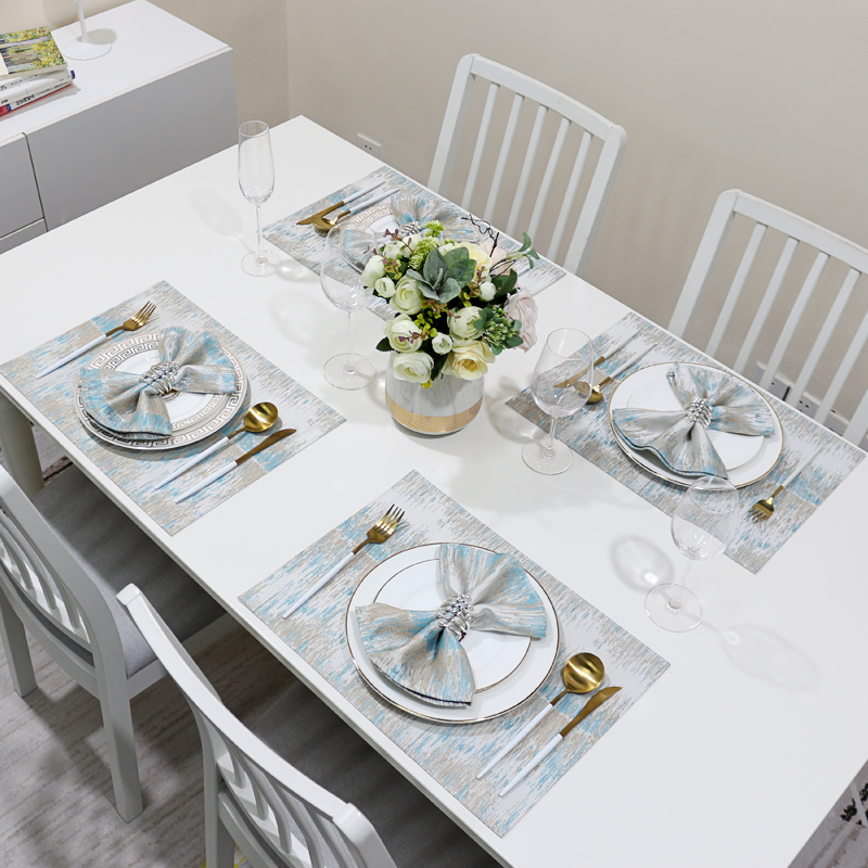 中式桌垫餐垫隔热日式家用t餐桌垫西餐垫欧式高档奢华桌旗餐垫套 - 图1