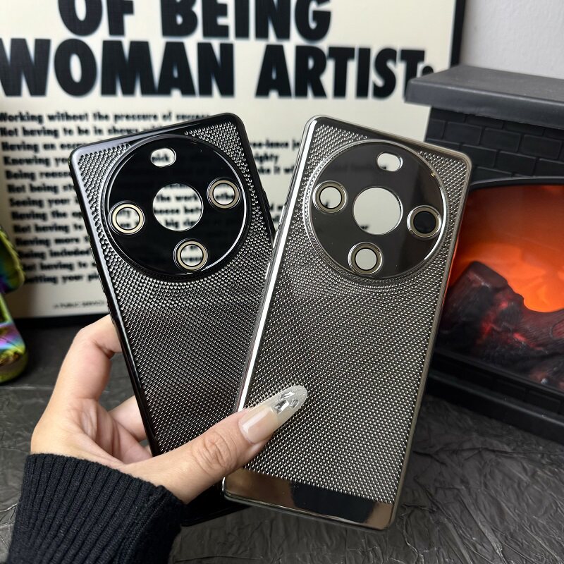 Suitable for Huawei Enjoy 70X new mobile phone case electroplated grid cooling BRE-AL00a all-inclusive anti-fall Enjoy 70X with lens film Enjoy 70X high-end men's and women's 5G fashion shell