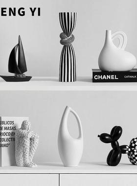 诚艺现代艺术帆船摆件酒柜轻奢高档客厅玄关高级感办公室软装饰品