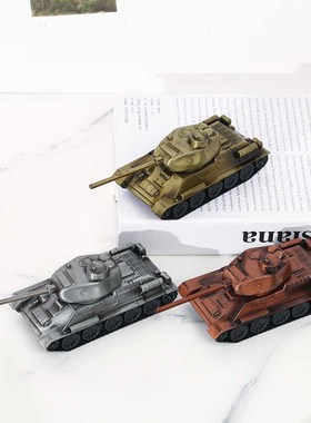 极速工业风摩托车坦克模型合金机车男孩工位桌面机V械摆件男友生