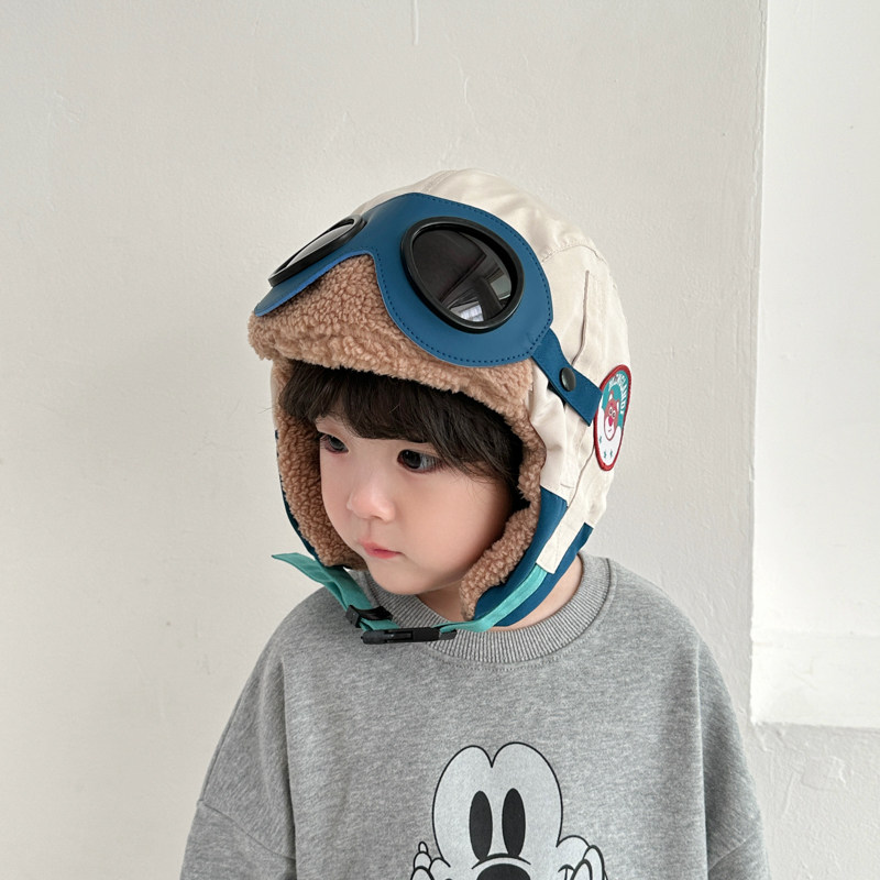 儿童帽子男童潮酷飞行员帽秋冬季东北防寒保暖防风女童护耳雷锋帽,淘宝优惠券,粉丝福利购,淘宝优惠卷