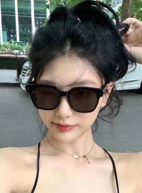 GM墨镜近视太阳镜防紫外线黑框女