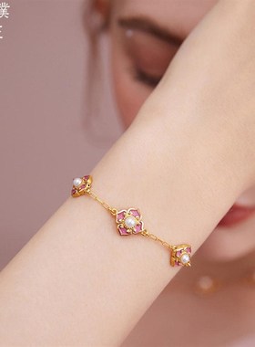 新款久不掉色岁岁欢幸珍珠手链女送女友