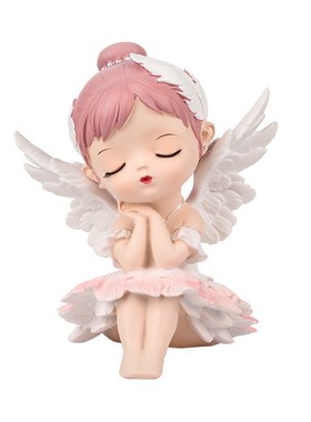女孩子摆件天使小陶瓷娃娃玩偶公仔卧室儿童房礼物女生桌面装饰品