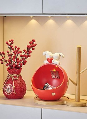 订婚新婚结婚礼物送新人闺蜜实用家居装饰品客厅玄关钥匙收纳摆件