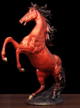 十二生肖马摆件大号纯铜办公室桌面家居装饰唐马乔迁开业工艺礼品