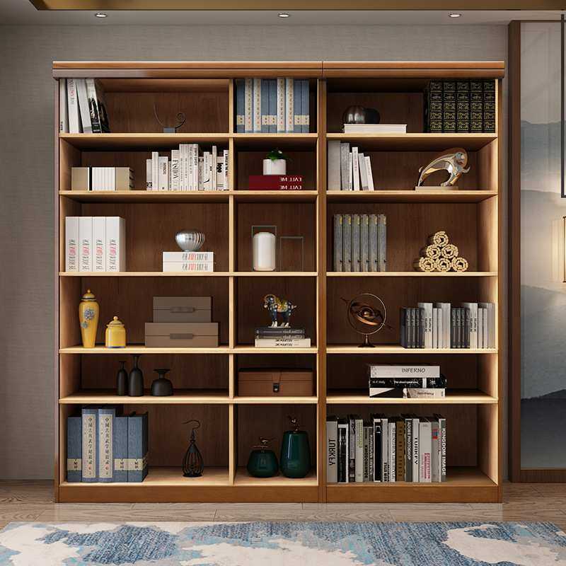 中式实木书柜玻璃书房家具储物柜收纳柜简约置物柜书架厂家直销,淘宝优惠券,粉丝福利购,淘宝优惠卷