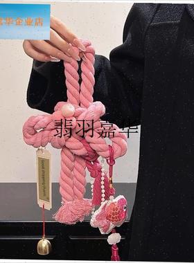 新年装饰挂件f摆件万字结中国结挂饰2025蛇年春节客厅门挂氛围布,