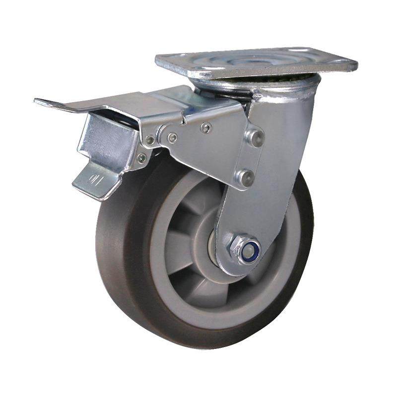 脚轮TPR手推车轮塑芯5寸6寸8寸设备重型轮拉货平板车万向轮,淘宝优惠券,粉丝福利购,淘宝优惠卷