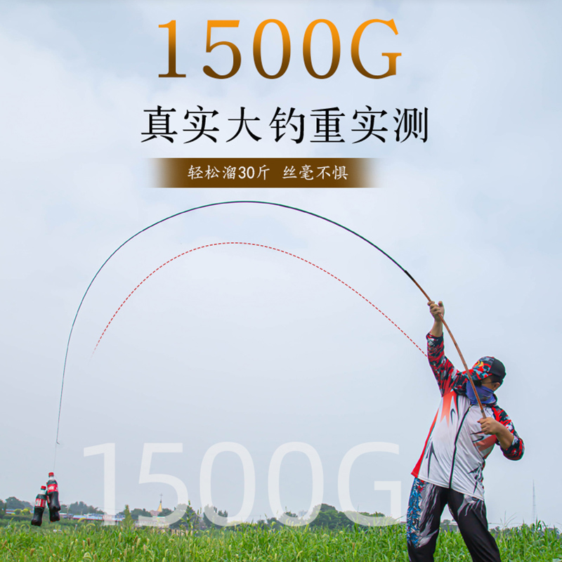 2025新款碳素综合鲫鱼竿超轻超硬超细28调19调钓鱼竿手杆套装台钓 - 图1