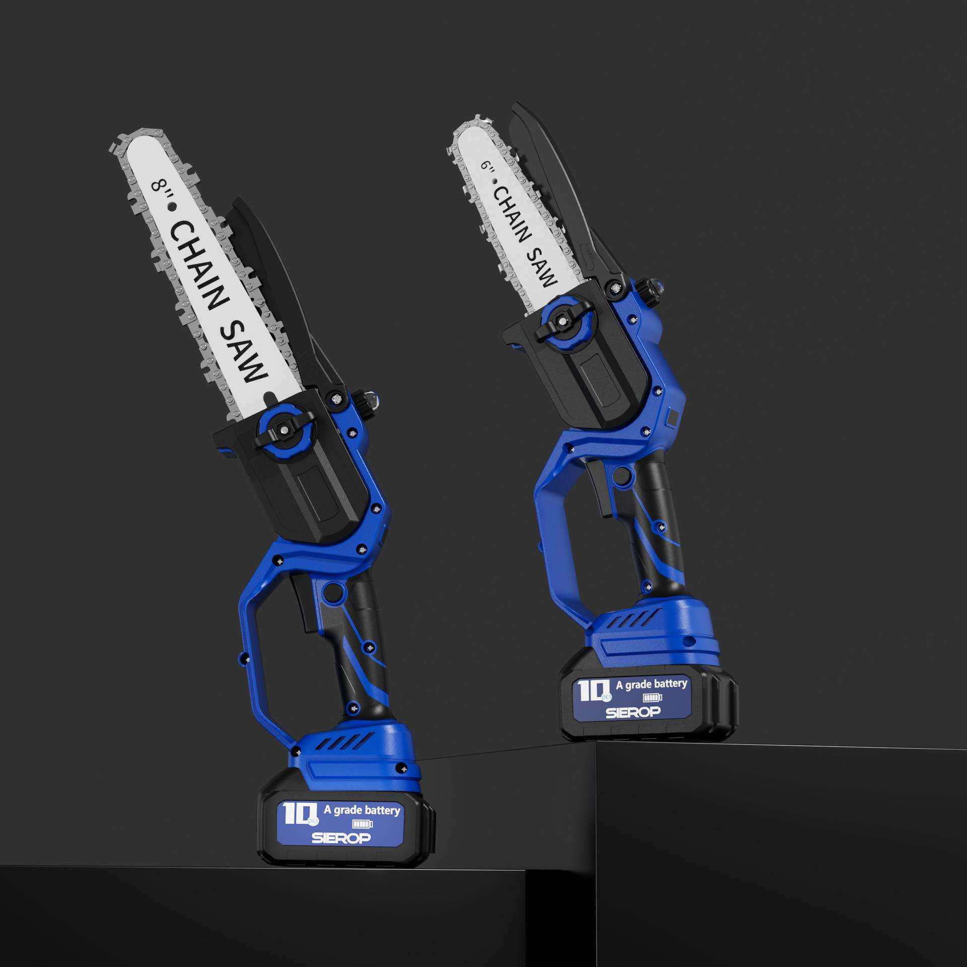 外贸新款6寸8寸无刷锂电锯手持大功率电锯家用锯树伐木锯果园修枝,淘宝优惠券,粉丝福利购,淘宝优惠卷