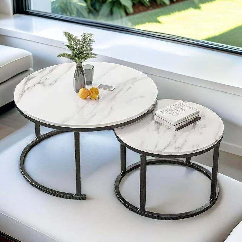 简约圆茶几客厅家用小户型沙发边几意式极简高低自由组合子母茶几,淘宝优惠券,粉丝福利购,淘宝优惠卷