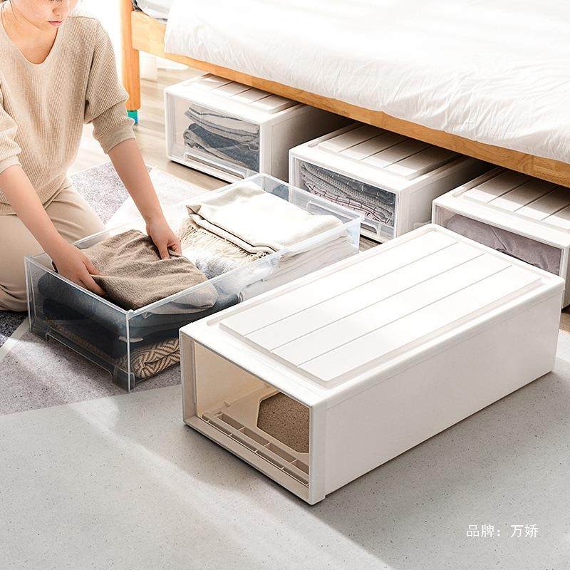 抽屉床底收纳收纳被子塑料下衣服扁平抽屉式整理床箱透明收纳盒家,淘宝优惠券,粉丝福利购,淘宝优惠卷