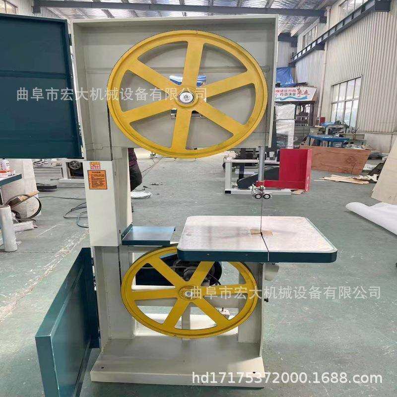 MH-345E出口用木料带锯机 圆形蜂窝纸板猫抓板裁切推台锯 立式锯 - 图0