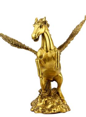 朴器 铜飞马摆件 铜马摆件 铜马到成功摆件