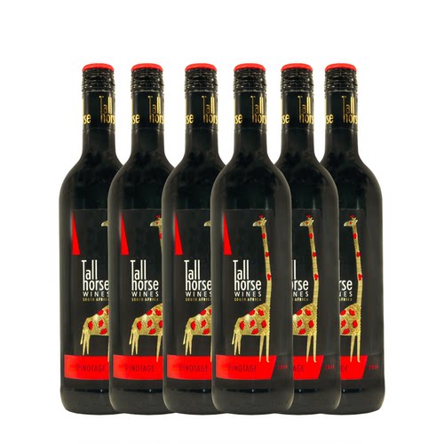 原瓶进口南非长颈鹿皮诺塔吉红葡萄酒750ml/瓶第二件半价-图0