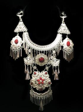 极速民族风项圈项链苗银大演出苗族E夸张饰品配饰吊坠复古云南新