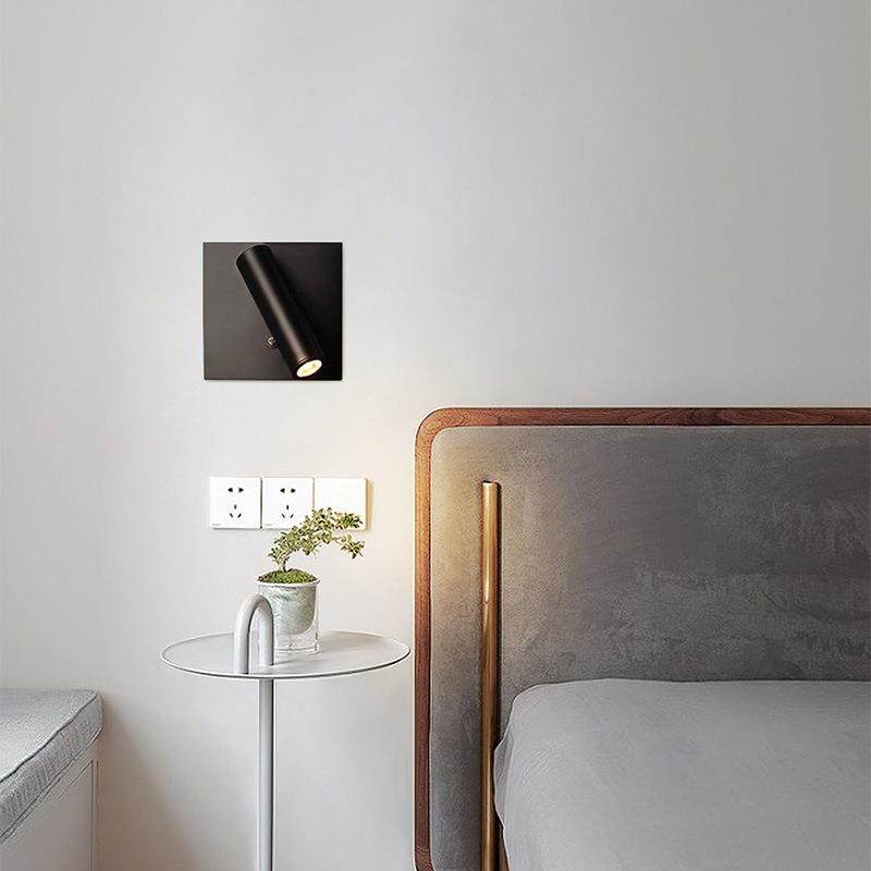 中山厂家直销 北欧LED床头阅读壁灯3W酒店工程嵌入式开关款壁灯,淘宝优惠券,粉丝福利购,淘宝优惠卷