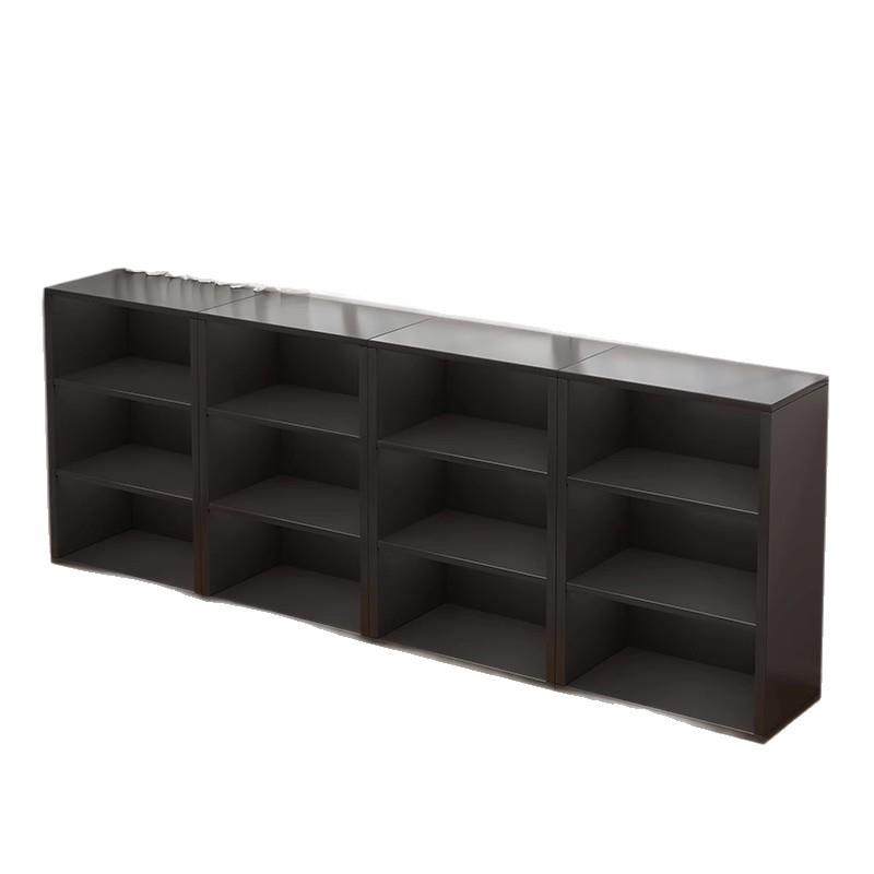 书架置物架落地书柜书架黑色格子柜收纳柜客厅置物柜展示柜矮柜子,淘宝优惠券,粉丝福利购,淘宝优惠卷