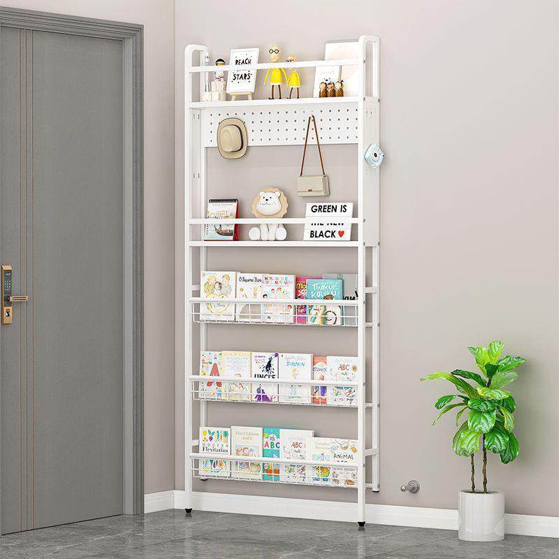 新款免打孔洞洞板门后多层置物架书架厨房卧室儿童绘本收纳铁艺,淘宝优惠券,粉丝福利购,淘宝优惠卷
