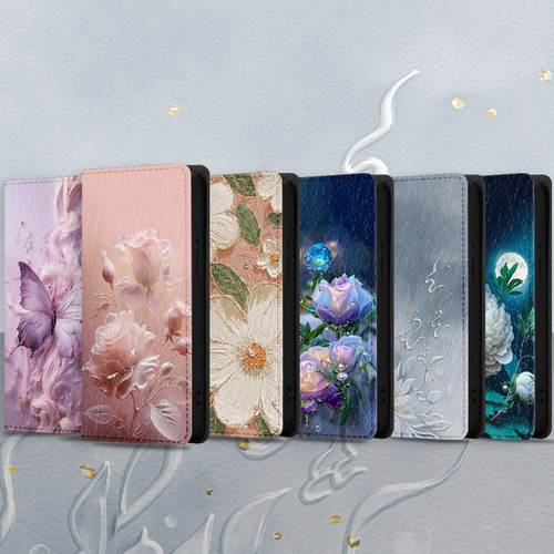 翻盖皮套适用三星s24fe+手机壳a16保护套a55前后m53全包边a52s/s30plus/m35/s22+/21+/ultra/fe - 图0