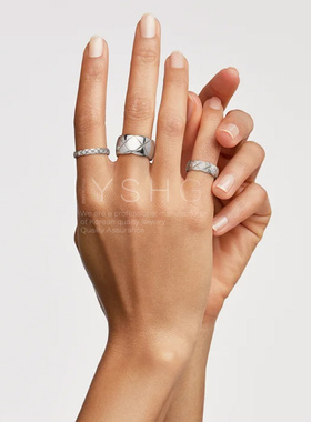 明星同款菱格戒指 精致轻奢高级感男女小众设计食指奢华新款百搭