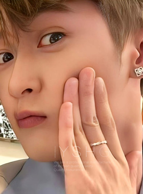 檀健次同款戒指水滴戒指食指男女小众设计指环尾戒轻奢高级感新款