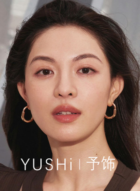 钟楚曦同款耳环 椭圆锁耳饰耳扣气质高级感小众设计轻奢2026新款