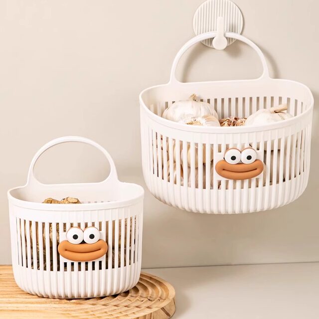 Multifunctional small hanging basket wall-mounted storage box