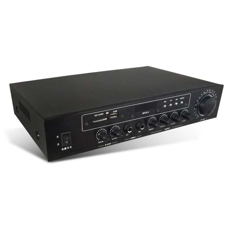 家豪佳 AV-209定阻USB蓝牙背景音乐功放机HIFI功放100W带收音 - 图2