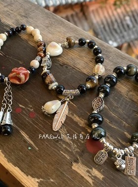 极速2024新款串珠手链陶瓷手链女生手串女款小众设计感Z 新中式手