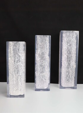 北欧简约透明花瓶摆件客厅插花家居客厅软装饰品创意餐桌花器工艺