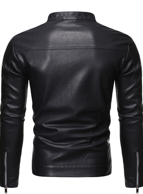 极速2022 Autumn New Mens Casyual Fashion Stand Collar Slim