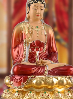 极速纯铜观音佛象家用释迦u牟尼佛像家里供奉地藏王菩萨娑婆三圣