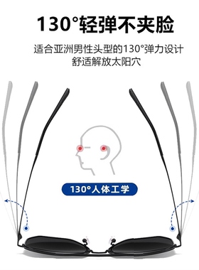 极速男士太阳g眼镜太阳眼镜抗UV清偏光超清大框男款网红档时尚潮
