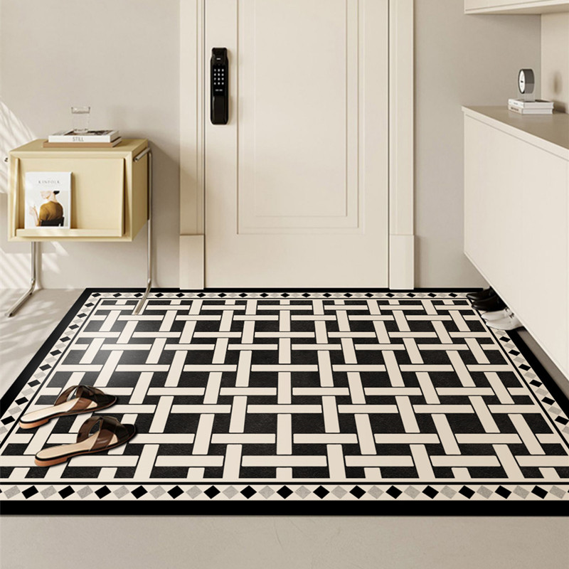 极速硅藻泥黑白高端入户门地垫门口进门除尘脚垫浴U室厕所防滑吸,淘宝优惠券,粉丝福利购,淘宝优惠卷