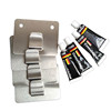 Stainless steel strong adhesive double claw buckle storage rack patch seamless hook kitchen chopstick cage claw sticky hook