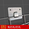 Stainless steel strong adhesive double claw buckle storage rack patch seamless hook kitchen chopstick cage claw sticky hook