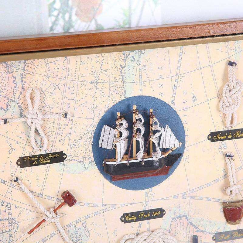 地中海水手绳结相框挂墙海洋挂画框式家居木质装饰品挂墙摆件,淘宝优惠券,粉丝福利购,淘宝优惠卷