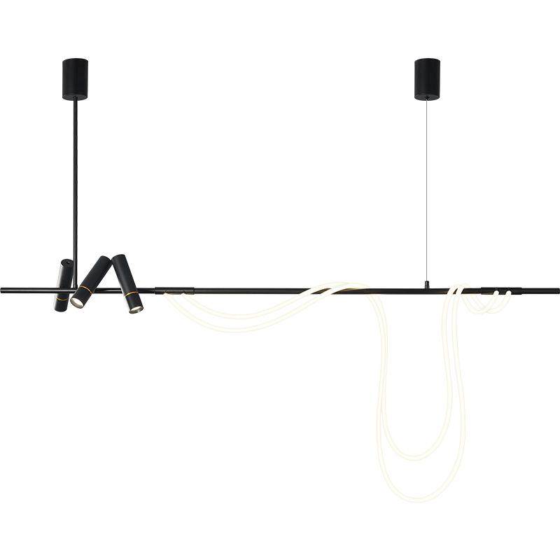 后现代轻奢艺术长条餐厅吊灯北欧设计师饭厅餐桌吧台线条艺术灯具,淘宝优惠券,粉丝福利购,淘宝优惠卷