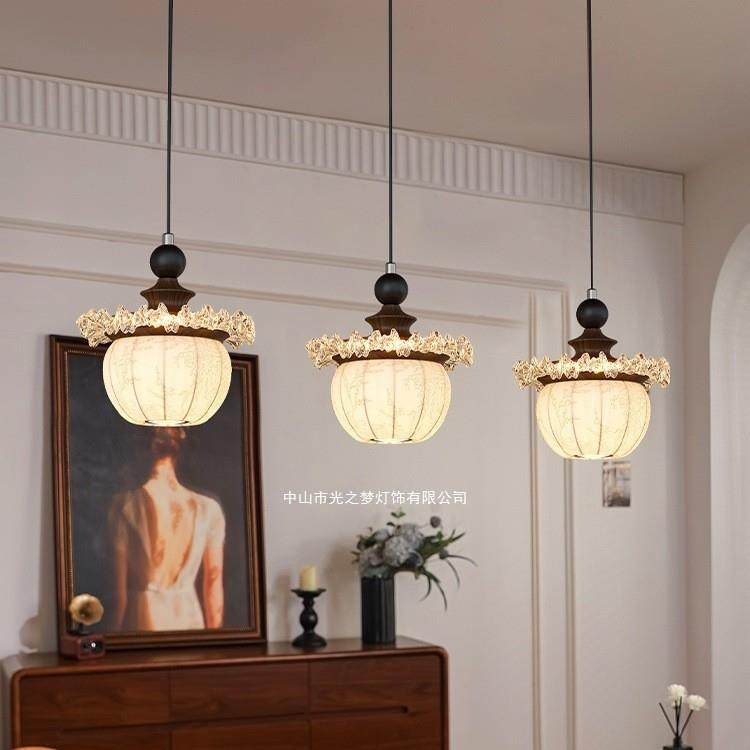 中古风复古客厅吊灯2025年新款宋代美学布艺灯罩餐厅感大厅灯,淘宝优惠券,粉丝福利购,淘宝优惠卷