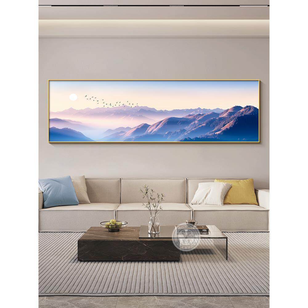 旭日东升客厅东墙装饰画背有靠山沙发后面挂画紫气东来卧室床头画,淘宝优惠券,粉丝福利购,淘宝优惠卷