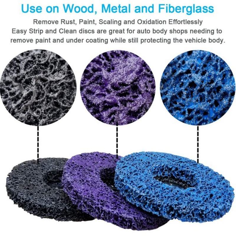极速3 PCS 115mm Bllack/Blue/Purple Stripping Wheel Strip Dis - 图2