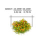 Simulated 2cm diameter flower cluster model diy handmade grass cluster outdoor scene terrain decorative plant
