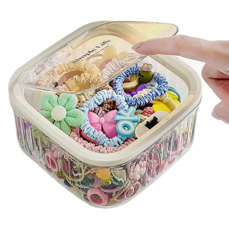 U先试用 桌面萌粒收纳盒按压开盖防尘带盖糖果罐盲盒收纳展示架,淘宝优惠券,粉丝福利购,淘宝优惠卷