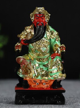 中式多款坐文武财神剑指关u公关帝圣君佛像关二爷伽蓝佛堂神像摆