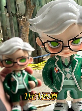 玻璃钢落地人偶卡通人物雕塑定制吉祥物动漫商场校园大型美陈摆件