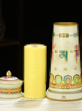 藏式民族合金电动转轮唐多五行转轮家居装饰摆件