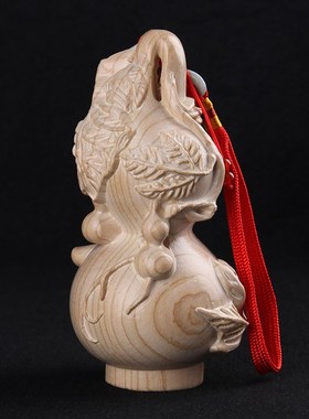 桃木葫芦摆件木o雕实木葫芦葫芦摆件无漆环保