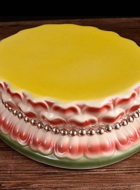 佛像观音菩萨陶瓷莲花座台供奉供佛陶瓷圆形摆P件香炉神像底座托